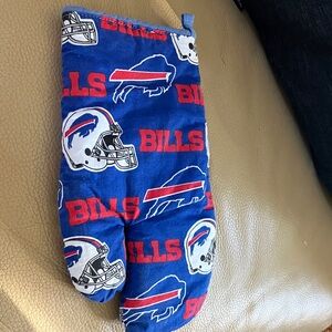 Bills Themed Blue Oven Mitt